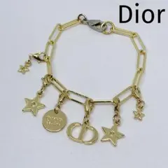 Dior ディオール ロゴ スター チャーム ゴールド ブレスレット