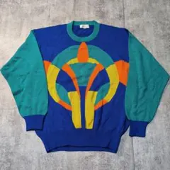 90s ニット　ビンテージ　マルチカラー