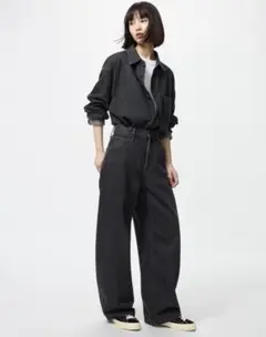 【サイズ23】UNIQLOバギーカーブジーンズ☆股下補正70cm☆未着用品