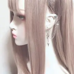 地雷 中抜きハートcrossヤーカフ ダミピ 穴不要