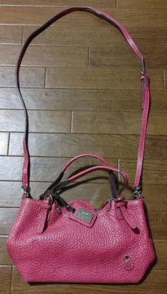 PELLE BORSA 2WAY ショルダーバッグ ピンクのサムネイル