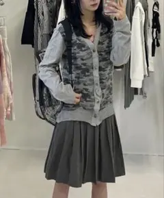 COMME des GARCONS HOMME カモ柄カーディガン