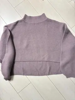 classicalelfクラシカルエルフニット長袖ハイネックパープル