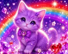 かわいい猫の宇宙イラストポスターa4額付き発送♥ - メルカリ