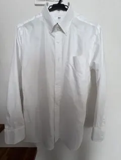 ボタンダウンシャツ長袖 白