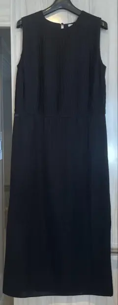 LACOSTE ブラック ノースリーブ ロングワンピース