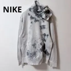 NIKE ナイキ　タイダイ柄　フード付きパーカー　グレー系　M