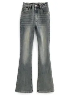 セミフレアデニムパンツ　GRL