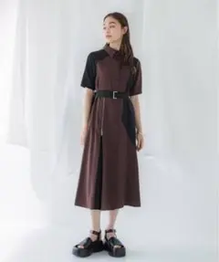 UNITED TOKYO ノースリーブロングワンピース サイズ1 UNITED TOKYO（ユナイテッドトウキョウ）の「サイロンツィード
