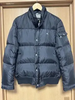 激レア バーバリーブラックレーベル ホースロゴ ダウンジャケット M ブラック