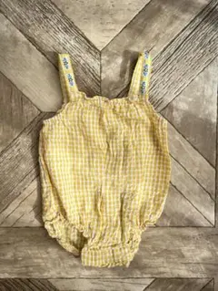 ZARA KIDS ギンガムチェック ロンパース 68cm