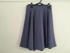 グレー フレアスカート ひざ丈