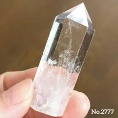【No.2777】水晶　六角柱　ポイント　天然石　パワーストーン