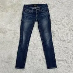 MOUSSY マウジー　スキニーデニムパンツ　ジーンズ　ストレッチ　ブルー