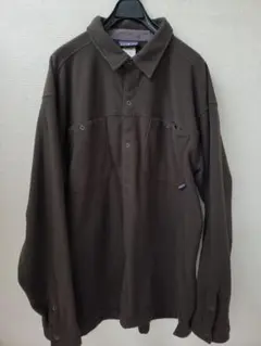 90s patagonia　フリース　スナップシャツ　チャコールXL