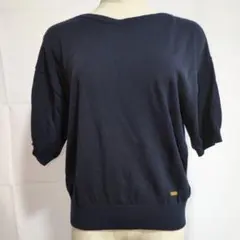 BLUE LABEL CRESTBRIDGE 背面リボン付き半袖ニット 38