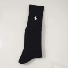 84　ラルフローレン　ハイソックス　黒