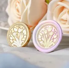 シーリングスタンプ ヘッド チューリップ 3cm