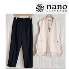nano.universe フォーマルパンツスーツ38
