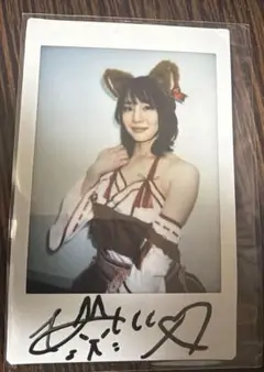 鈴村あいり　直筆サイン　チェキのサムネイル