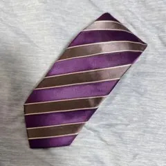 Paul Smith ポール スミス ネクタイ パープル ストライプ 花柄