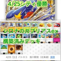 【４/25シティ優勝】シロナのガブリアスex 構築済みデッキ