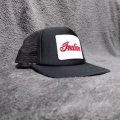 ☆Indian MOTORCYCLE☆トラッカーキャップ☆ブラック☆フリーサイズのサムネイル