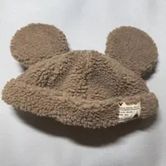 【美品】ディズニーランド　キャップ　もこもこ　冬　ハット　ディズニー　モコモコ