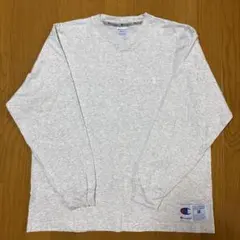 Champion グレー 長袖Tシャツ Mサイズ