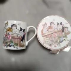 bv copyright summer river猫イラスト マグカップ