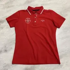 Callaway キャロウェイ　ゴルフ　赤 ポロシャツ レディース