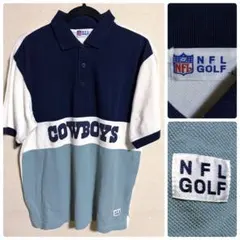 ビンテージ 90s NFL メンズL ポロシャツ GOLF カウボーイズ ゴルフのサムネイル
