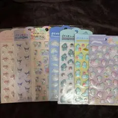 サンリオ　ぷくっとシール　7種