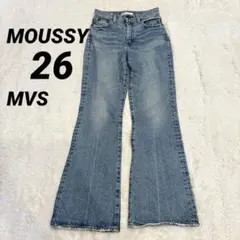 moussy デニムパンツ　ハイウエスト　フレアパンツ　MVS 26サイズ