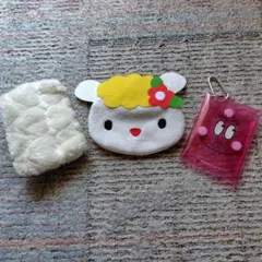 キャラクターポーチ 3点セット　バーバパパ　キティ　まとめ買い