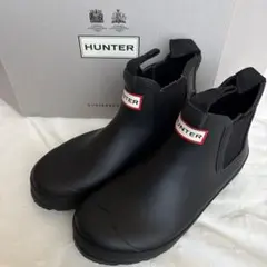 HUNTER ハンター　レインブーツ　ブラック ショートブーツ　23cm
