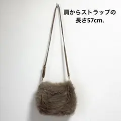 未使用 ファーレディース2Wayバッグ