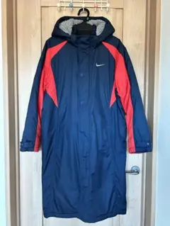 ★Nike ナイキ　ベンチコート★ ジュニアサイズM ネイビー/レッド
