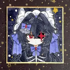 【豆色紙】 オリジナル手描きイラスト アナログ 男の子