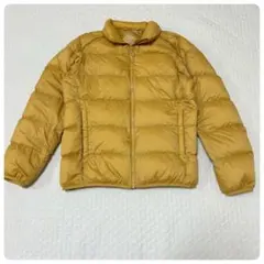 ユニクロ ウルトラライトダウンジャケット 3Dカット メンズS イエロー 袋付