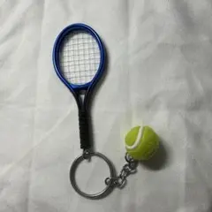 テニスラケット ボール キーホルダー