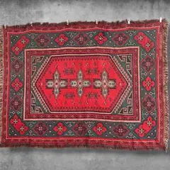 BOGS エスニック ラグ マット 古着 アウトドア キャンプ 絨毯 タペストリ