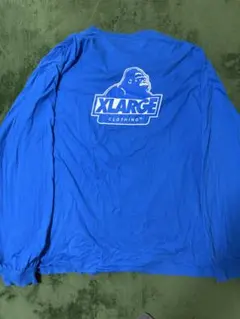【人気XLサイズ】XLARGE ロンT ブルー バックプリントのサムネイル