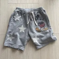 デニムアンドダンガリー　ミッキー コラボ　スウェットショートパンツ　130