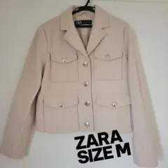 ☆ZARA☆ ベージュ ショートジャケット SIZE M