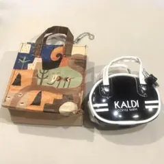 KALDIレトロスポーツバックmini &伝説柄miniエコバッグ　チョコなし