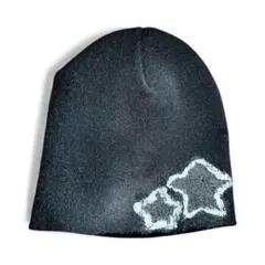 B*m様 ビーニー リメイク スター 星型 黒 スケーター Y2K