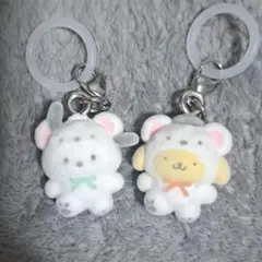 ポチャッコ ポムポムプリン フワフワスノー めじるしアクセサリー ガチャガチャ