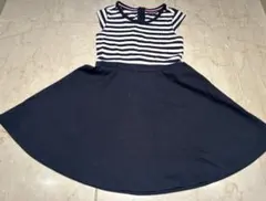 【美品】TOMMY HILFIGER ストライプ半袖ワンピース　120