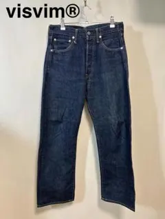 VISVIM メンズ ストレートデニム インディゴ パイソン柄パッチのサムネイル
